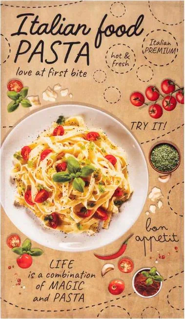 Набор полотенец "Этель" Italian food 4 шт, 100% хлопок