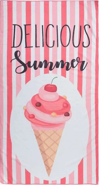 Полотенце пляжное в сумке Этель "Summer", 70*140 см, микрофибра, 100% п/э