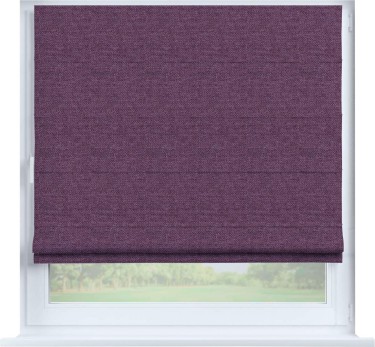 Римская штора «Кортин» на створку, ткань лён димаут, брусника