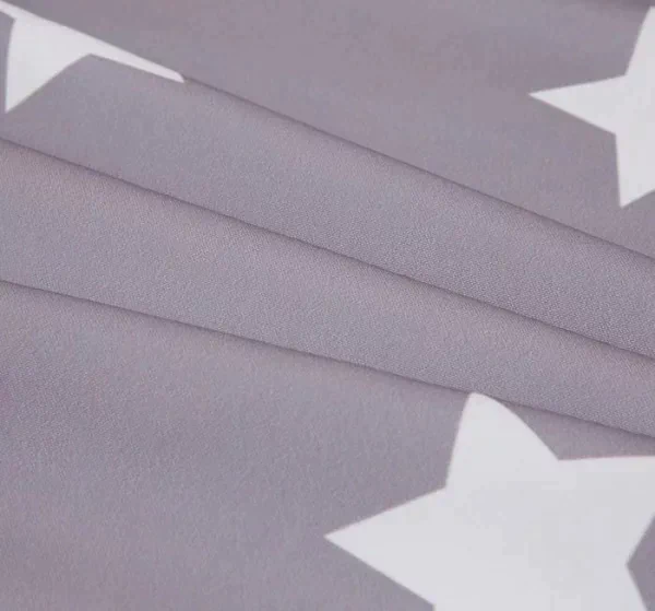 Комплект штор "Этель" Grey stars 145*260 см-2 шт, 100% п/э, 140 г/м2