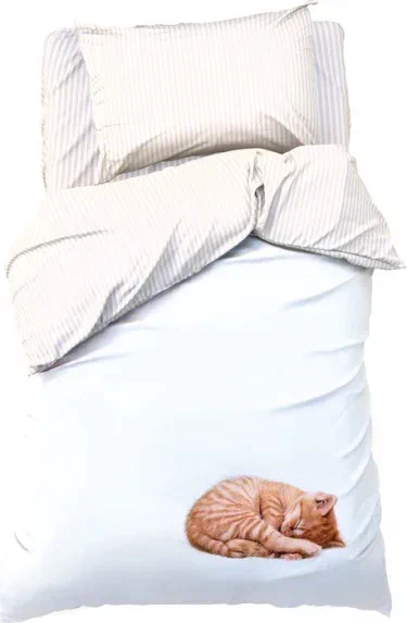 Постельное бельё «Этель» Кitty, 1.5 сп., 143х215 см., 150х214 см., 50х70 см. - 1 шт., 100% хл., бязь