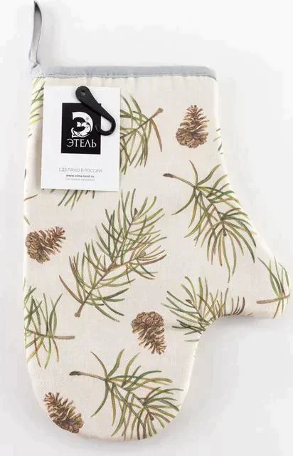 Варежка-прихватка Christmas tree 20х28см, саржа, 100% х/л, ватин 250г/м2