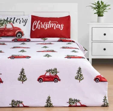 Комплект: пододеяльник и 2 наволочки Merry Christmas 175*215 см, 50*70 см - 2 шт, 100% хл