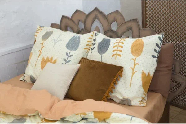 Постельное бельё «Этель» дуэт Autumn flowers 143*215 см - 2 шт, 220*240 см, 70*70 см -2 шт