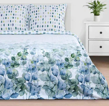 Постельное бельё «Этель» 2 сп Eucalyptus 175х215 см, 200х220 см, 70х70 см - 2 шт