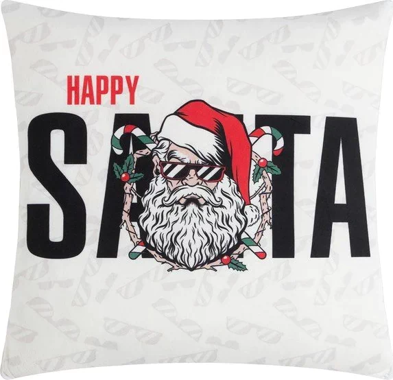Подушка-плед Этель Happy Santa, подушка 40*40±3 см, плед 100*150 см 100%п/э, 280 г/м2