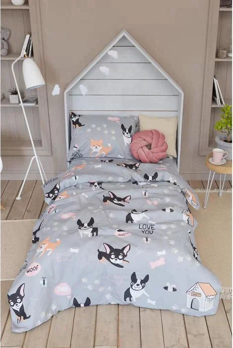 Постельное белье "Этель" 1.5 сп Best friend 143*215 см, 150*214 см, 50*70 см -1 шт,100% хл, бязь