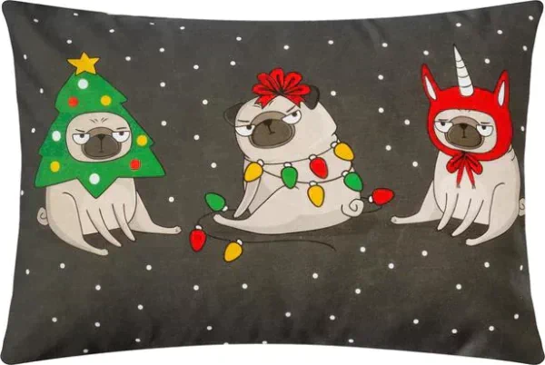Комплект наволочек Этель Сhristmas dog 50х70 см - 2 шт, 100% хлопок, бязь