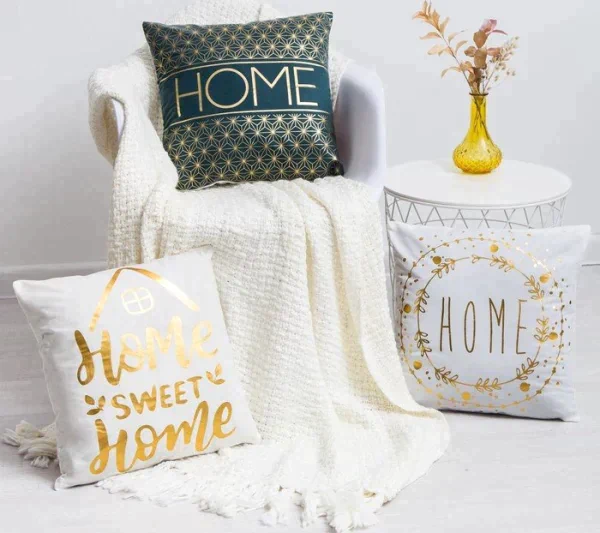 Наволочка Этель "Home" 42 х 42 см, велюр