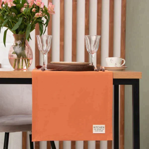 Дорожка на стол Этель Kitchen 40х150 см, цв. оранжевый, 100% хл, саржа 220 г/м2