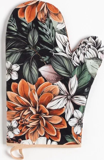 Варежка-прихватка "Этель" Meadow flower 20х27 см, 100% хл, саржа 190 г/м2