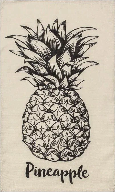 Полотенце кухонное Доляна Pineapple 35х60 см, 100% хл, 160г/м2