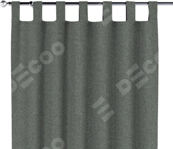 Комплект штор на петлях лён блэкаут серый