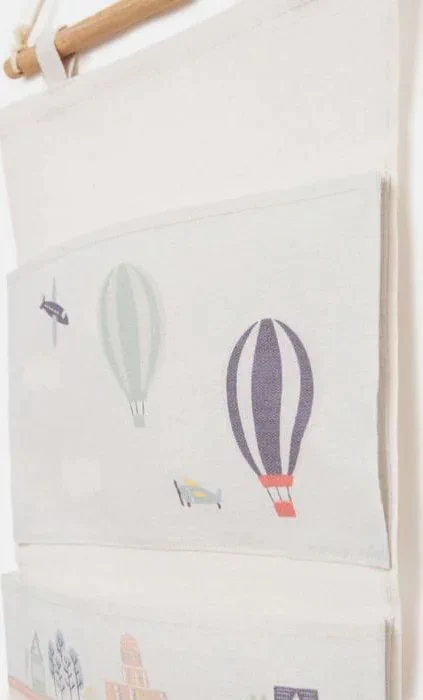 Кармашек текстильный Этель "Город", 3 отделения, 34*63,5 см