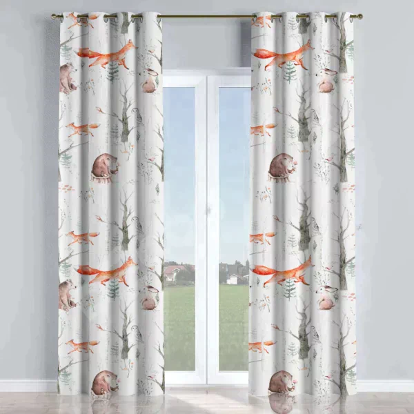 Комплект штор на люверсах «Лесной питомник»