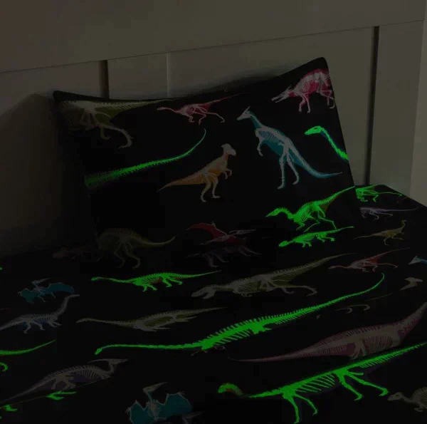 Постельное бельё Этель 1,5 сп "Dino skeleton" 143х215 см, 150х214 см, 50х70 см -1 шт, 100% хлопок, бязь