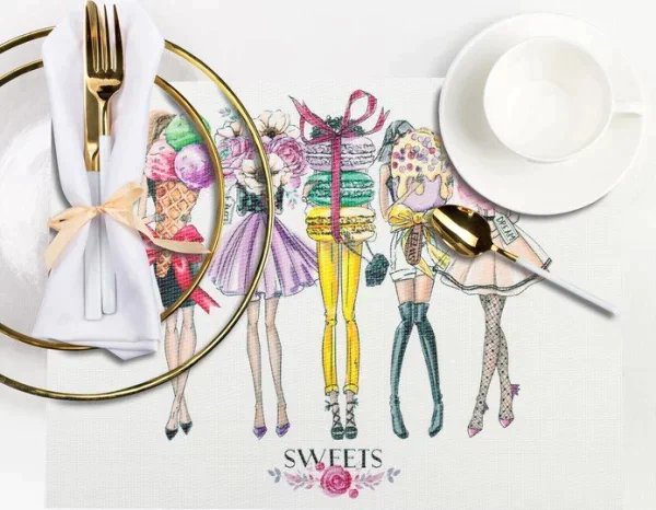Салфетка на стол "Girls sweets" 29*40 см