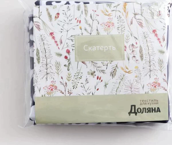 Скатерть Доляна Vintage patterns 150*220 +/- 2 см, 100% п/э