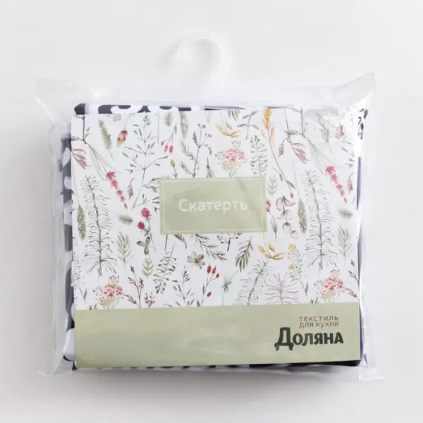 Скатерть Доляна Vintage patterns 150*220 +/- 2 см, 100% п/э