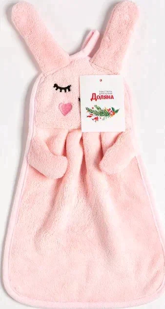 Кухонное полотенце Доляна "Кролик"  23х36 см, микрофибра, 100% п/э