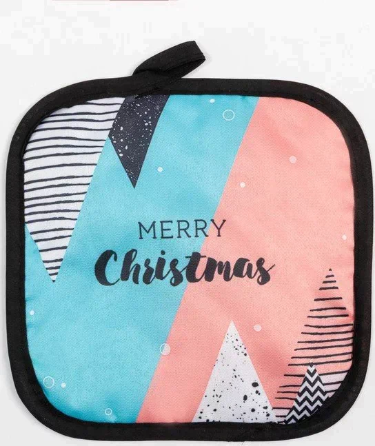 Кух. набор 2 пр. Доляна "Merry Christmas" прих. 17*17 см, вареж. 26*16 см,100% п/э