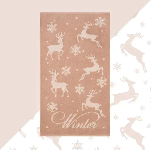 Полотенце махровое Этель Winter 50х90см, 100% хлопок, 420гр/м2