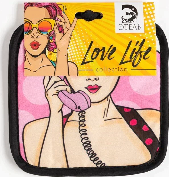 Кухонный набор (2 предмета) Этель LoveLife «Горошек», прихватка 17х17 см - 2 шт, 100% п/э