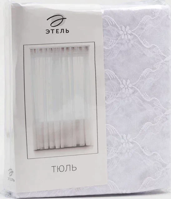 Тюль "Этель" Италия, 250х250 см с фестоном, 62 г/м²，100% п/э