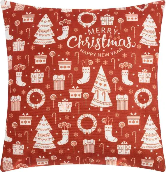 Наволочка Этель "Merry Christmas" 40 х 40 см, 100% п/э