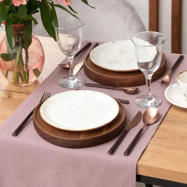 Дорожка на стол Этель Kitchen 40х150 см, цв. сиреневый, 100% хл, саржа 220 г/м2