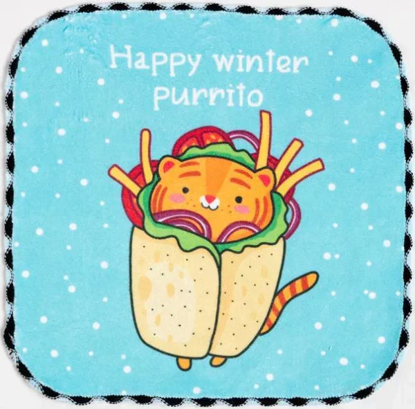 Салфетка для уборки Winter purrito, 20х20 см, п/э