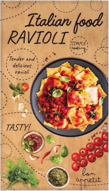 Набор полотенец "Этель" Italian food 4 шт, 100% хлопок
