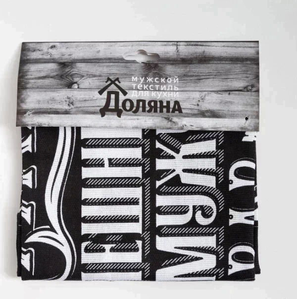 Фартук "Доляна" 100% Мужик 70х60 см, рогожка,100% хл, 160г/м2