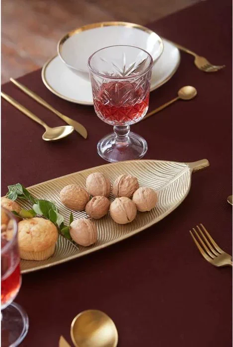 Скатерть "Этель" Cozy 150*250 +/-3см, цв.шоколад, пл. 192 г/м2, хл с ВГМО