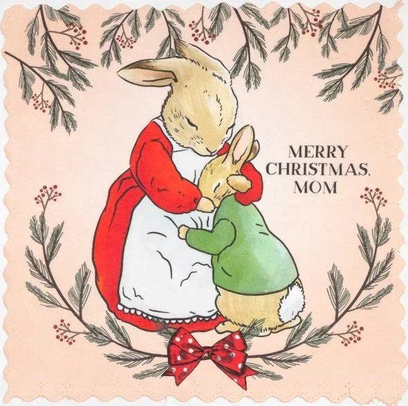 Набор салфеток для уборки Доляна "Merry Christmas mom" 20х20 см-2 шт, микрофибра