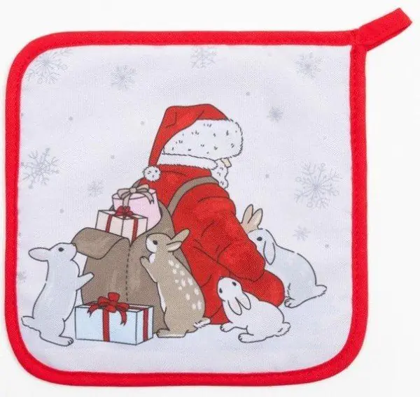 Набор кухонный Доляна From Santa: подставка, прихватка