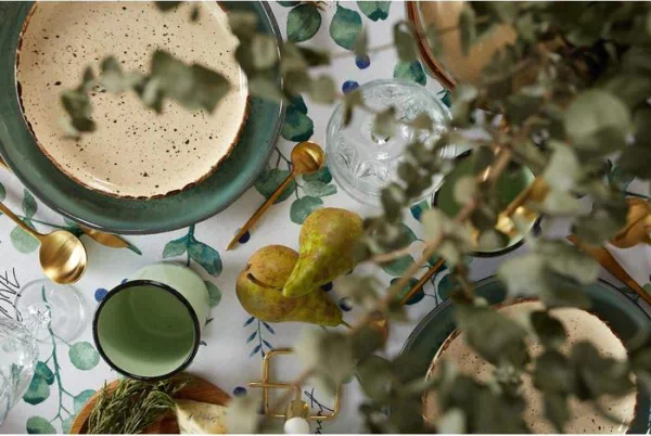 Скатерть "Этель" Eucalyptus 146х110см, 100%хл, саржа 190 гр/м2