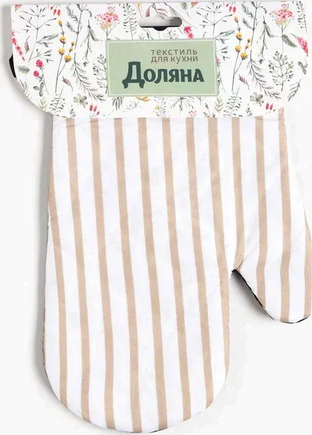 Варежка Доляна "Dishes" 26*16 см, 100% п/э