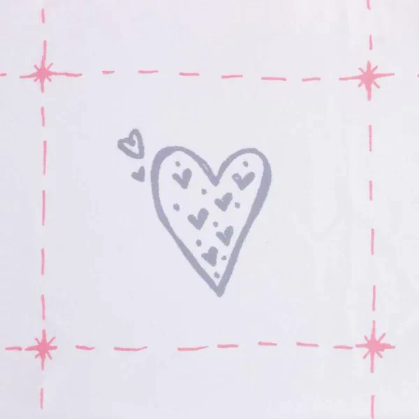 Комплект штор "Этель" Heart, 145*260 см-2 шт, 100% п/э
