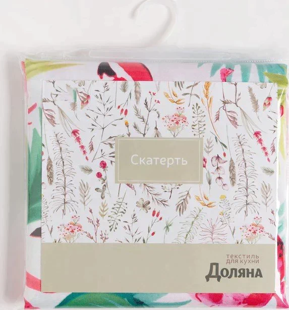 Скатерть «Доляна» Фламинго 140×180 см, 100% п/э