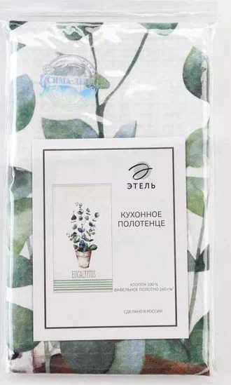 Полотенце "Этель" Green tree 40х70см, 100%хл, вафля