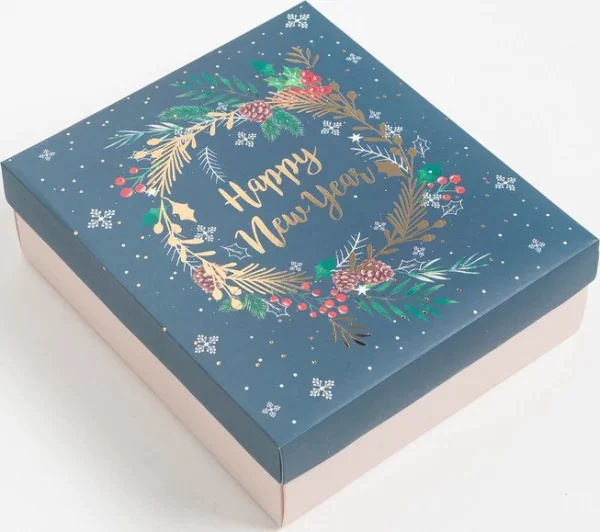 Набор подарочный Этель Happy new year полотенце и акс (4 предм)