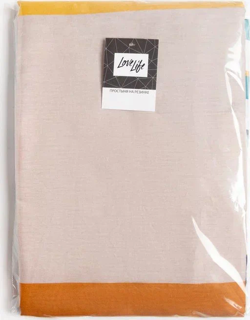 Простыня на резинке LoveLife 180*200*25см, "Home comfort", 100% хлопок, сатин, 125г/м²