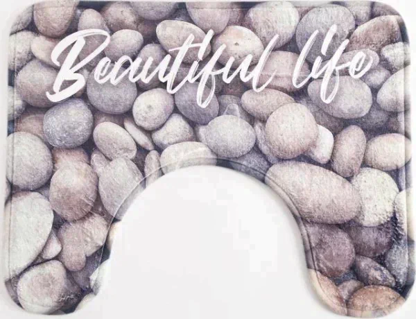 Коврик для ванной Этель "Beautiful life", 50х40 см, велюр