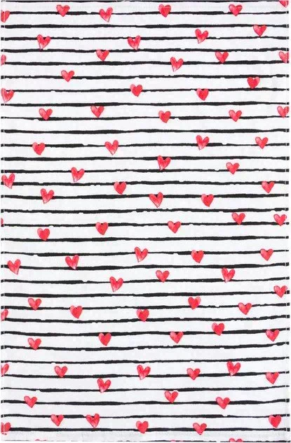 Полотенце LoveLife "Сердечки" 42*65 ±2 см, цв. белый, 100% хлопок, 320 г/м2