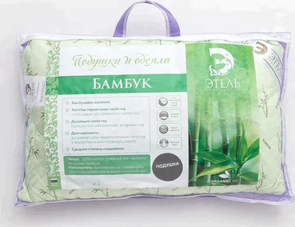 Подушка "Этель" Бамбук 40*60 см, тик