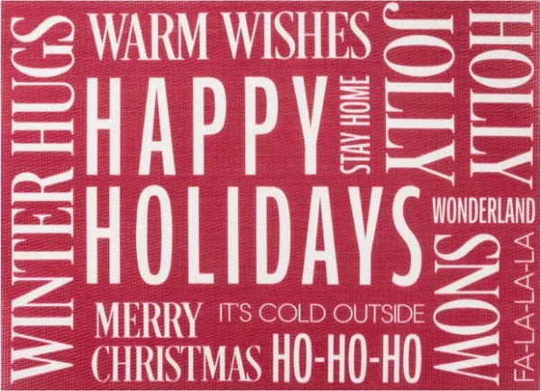 Салфетка на стол "Happy Holidays" 40х29 см