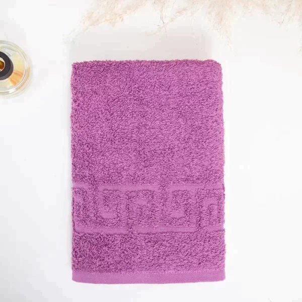 Полотенце махровое с греческим бордюром 70х140 см, AMETHYST, хлопок 100%, 430г/м2