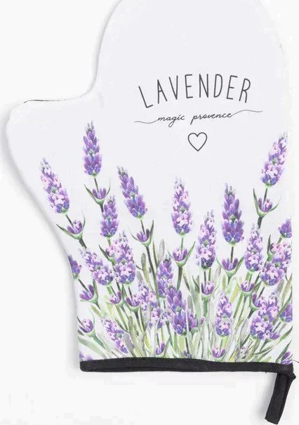 Варежка-прихватка "Lavender" 20х28см,саржа, 100% х/л, ватин 250г/м2