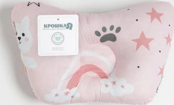 Подушка анатомическая Крошка Я Sweet cats, 26х22 см, 100% хлопок